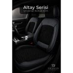 Trobus Renault Broadway 1997-2012 Uyumlu Altay Bel Destekli Tay Tüyü Siyah Koltuk Kılıfı