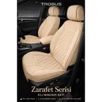 Trobus Renault Broadway 1997-2012 Uyumlu Zerafet Serisi Bej 5'li Oto Koltuk Minderi - ZR-RE-BRW-019