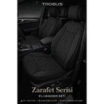 Trobus Renault Broadway 1997-2012 Uyumlu Zerafet Serisi Siyah 5'li Oto Koltuk Minderi - ZR-RE-BRW-019