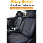 Trobus Renault Kangoo 2008- 2020 Maxi – Ticari Araç 2+1 Uyumlu Altay Serisi Bel Destekli Koltuk Kılıfı – Füme, Kolay Montaj