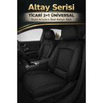 Trobus Renault Kangoo 2008- 2020 Maxi – Ticari Araç 2+1 Uyumlu Altay Serisi Bel Destekli Koltuk Kılıfı – Siyah, Kolay Montaj
