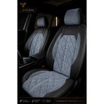 Trobus Renault R9 Broadway 1990-2000 Uyumlu Altar Serisi Tay Tüyü Füme Siyah Premium Koltuk Kılıfı - Füme - Siyah