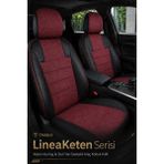 Trobus Renault R9 Broadway 1990-2000 Uyumlu Lineaketen Serisi Ortopedik Bordo Kırmızı Koltuk Kılıfı - Bordo - Kırmızı