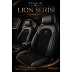 Trobus Renault R9 Broadway 1990-2000 Uyumlu Lion Serisi Tay Tüyü Siyah Premium Koltuk Kılıfı