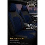 Trobus Renault R9 Broadway 1990-2000 Uyumlu Monaco Serisi Eviza Deri Detaylı Lacivert Koltuk Kılıfı