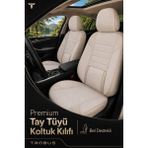 Trobus Renault R9 Broadway 1990-2000 Uyumlu Nova Serisi Tay Tüyü Bel Destekli Bej Premium Koltuk Kılıfı