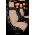 Trobus Renault R9 Broadway / Spring / Fairway 1990-2000 Araca Uyumlu Premium Tay Tüyü Koltuk Kılıfı Liona Serisi Bej Siyah - Bej - Siyah