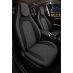 Trobus Renault R9 Broadway / Spring / Fairway 1990-2000 Bel Destekli Tay Tüyü Koltuk Kılıfı Tokyo Serisi Be - Füme - Siyah