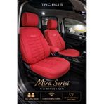 Trobus Seat Leon 2005 ve Sonrası Uyumlu Mira Serisi Kırmızı 5'li Oto Koltuk Minderi - MR-SE-LEO-051