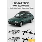 TROBUS Skoda Felicia 1994-2001 Uyumlu 6 Oluklu Tavan Sepeti – Hatchback / Sedan