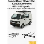 Trobus Suzuki Carry / Every Van / Küçük Kamyonet 1985-1993 Uyumlu 6 Oluklu Tavan Sepeti - Van / Küçük Kamyonet - 0 - Siyah