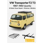 TROBUS VW Transporter T2 T3 1967-1992 Uyumlu 6 Oluklu Tavan Sepeti - Panelvan / Minibüs