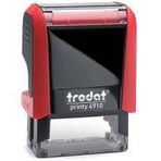 Trodat 4910 Standart Kaşe Otomatik 26x09 Kırmızı Kasa Siyah Keçe
