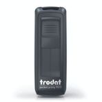 Trodat 9511 P4 38x14 mm Gümüş Siyah Keçe Cep Kaşesi