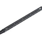 TROIKA Çoklu görev tükenmez kalem, siyah D1 uçlu, CONSTRUCTION BASIC – Santimetre/inç cetvel, 1:20/1:50 ölçekli – kolay uç değişimi – alüminyum, metal – siyah orijinal
