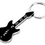 Troika KR9-02-BK I Feel Good Gitar Anahtarlık