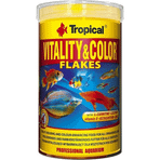 Tropical 100 ml 20 gr Vitality Color Flakes Tropikal Balıklar İçin Renklendirici Pul Balık Yemi