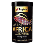 Tropical 100 ml 52 gr Softline Africa Carnivore Afrika Balıkları İçin Batan Yumuşak Taneli Cips Balık Yemi