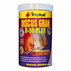 Tropical 1000 ml 440 gr Discus Gran D-50 Plus Discus Balıkları İçin Renklendirici Balık Yemi