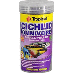 Tropical 250 ml 90 gr Cichlid Omnivore Pellet Karışık Beslenen Cichlid Balıkları İçin Pellet Balık Yemi