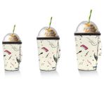TropicalLife Çeşitli Müzik Notaları Soğuk İçecekler için Buzlu Kahve Kupası Kılıfı Tambur Neopren Kupa Kollu Kahve Çay Kupaları Yalıtımlı Kollar (680 g)