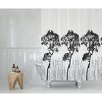 Tropik Banyo Duş Perdesi 3391 Tek Kanat 180X200CM - 180 x 200 cm - Beyaz