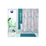 Tropik Çift Kanat Banyo Duş Perdesi 2x110x200cm New Collection