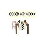 Tropik Home 40x145 cm Dijital Baskılı Geometrik Desen Renkli Baskılı Masa ve Sunum Runner