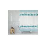 Tropik Home Banyo Perdesi Desen Yerli Üretim Duş Perdesi C-Halka Hediye 180x200cm Banyo Perdeleri