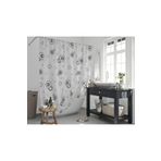 Tropik Home Banyo Perdesi Halkalı Çiçekli Desen Yerli Üretim Duş Perdesi C-Halka Hediye 180X200CM Banyo Perdesi