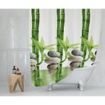 Tropik Home Banyo Perdesi - Tek Kanat Duş Perdesi, Polyester Kumaş Duşakabin Perdesi 180x200 Cm Küvet Perdesi - 180 x 200 cm - Antep Fıstığı Yeşili