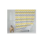 Tropik Home Banyo Perdesi - Tek Kanat Duş Perdesi, Polyester Kumaş Duşakabin Perdesi 180x200 Cm Küvet Perdesi Sarı