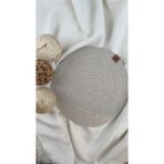 Tropik Home Beyaz Hasır Supla Amerikan Servis Şık Çeyiz Takımı Örgü Sunum Tabak Altlığı - 32 x 32 cm