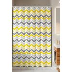 Tropik Home -Corner Play Gri- Çift Kanatlı Banyo Duş Perdesi (2X110x200)