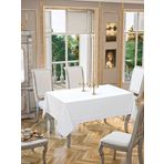 Tropik Home Joie Pamuklu Masa Örtüsü Dantelli Runner Setli ,Masa Örtüsü160x220 Cm
