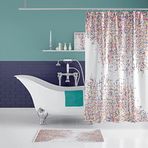 Tropik Zethome Dotted Banyo Duş Perdesi Tek Kanat 1x180x200
