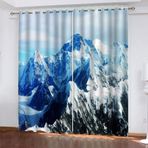 Tropikal Altın Yapraklar Termal Karartma Perdesi 234 x 138 cm 3D Modern Desen Opak Delikli Oturma Odası Yatak Odası ve Çocuk Pencere Uygulamaları için