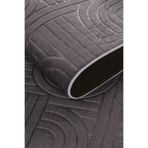 Tropikal Home Bambu Dokulu Modern Desenli Kaymaz Taban Lüx Dört Mevsim Yıkanabilir Halı Yolluk, ANTRASİT 100 x 100