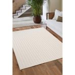 Tropikal Home Bubble Puffy Post Peluş Kesme Halı Yolluk Kaymaz Taban Yıkanabilir Pofuduk Oturma Salon Çocuk Odası, krem 200 x 250