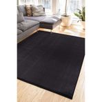 Tropikal Home Lüx Post Peluş Kesme Halı Yolluk Kaymaz Taban Yıkanabilir Pofuduk Siyah, siyah 100 x 210