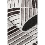 Tropikal Home Modern Desenli Kaymaz Taban Elit Şık Dört Mevsim Yıkanabilir Halı Yolluk, gri 100 x 170, th11095gri100x170