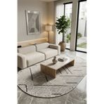 tropikal home Modern Oval Halı Bambu Dokulu Kaymaz Taban Yumuşak Salon Yatak Odası Halısı