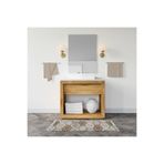 Tropikhome Banyo Paspası Mozaik Desenli Kahverengi Baskılı 50x80 Püsküllü Polyester Kaymaz Tabanlı Duş Paspası