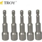 Troy 22292 Bits Uç Girişli Lokma Seti (10X65 mm, 5 Adet)