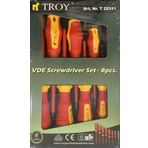 Troy 22311 8 Parça İzoleli Tornavida Seti
