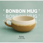 Troy Naturals Seramik Bonbon Fincan - Beyaz - Kahverengi