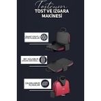 Troya Tostcum Elektrikli Izgara Ve Tost Makinesi Eco 1800W 6 Dilim