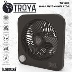 Troya TR-516 By Hook Siyah Masaüstü Vantilatör
