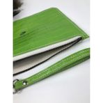 Troyder Deri Clutch Çanta Yeşil Kroko Desenli - 02Y-Yeşil