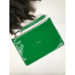 Troyder Rugan Deri Clutch Çanta Yeşil Renk - 02Y-Yeşil